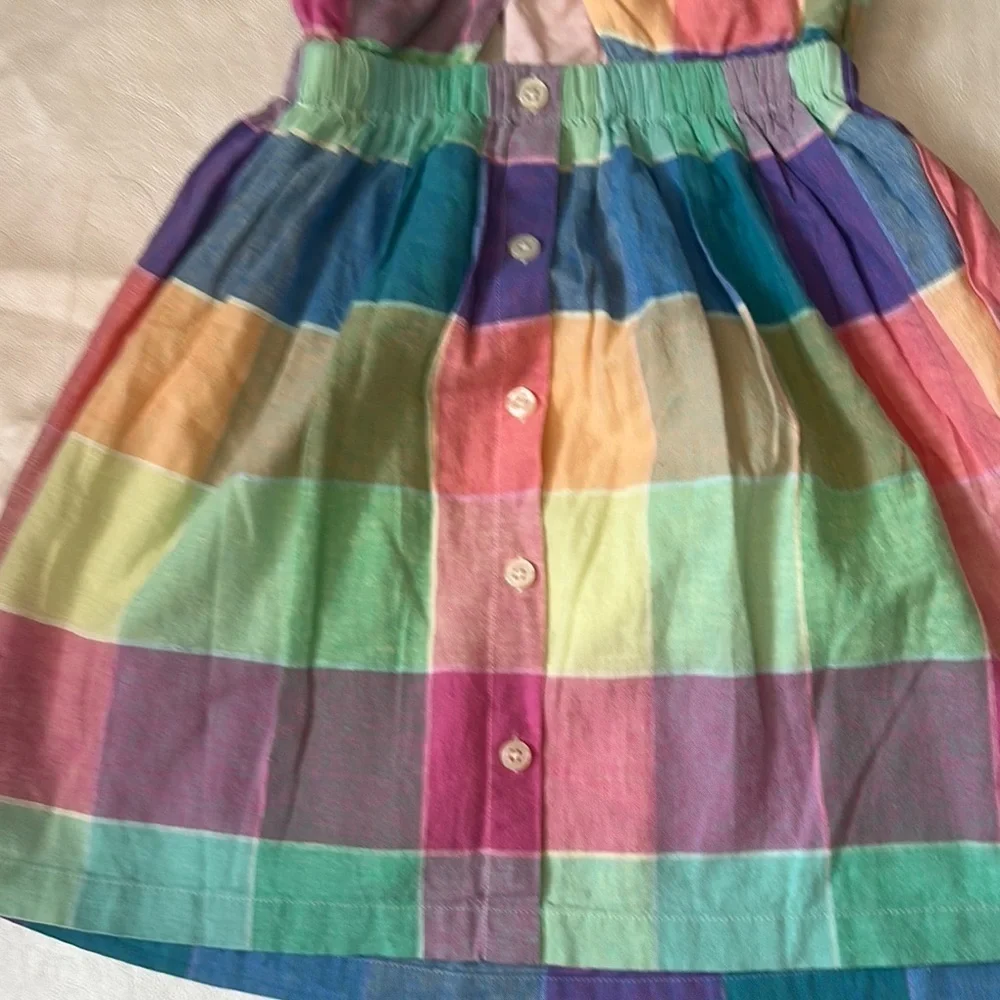 GAP Pink and Green Pleated Sundress